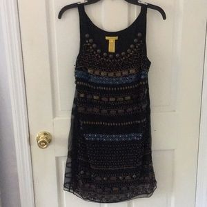Catherine Malandrino beaded mini dress